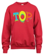 TOP pop sweatshirt red