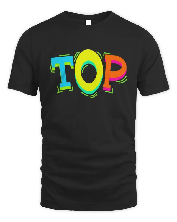 TOP pop tshirt black