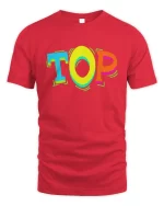 TOP pop tshirt red