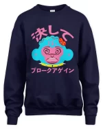 anime monkey head sweatshirt navy