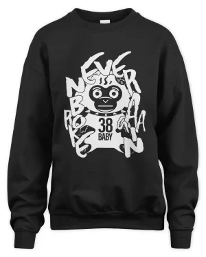 never broke again 38 baby sweatshirt black