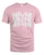 never broke again drip tshirt light pink