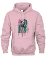 young boy lit hoodie light pink