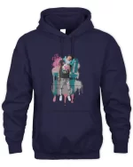 young boy lit hoodie navy