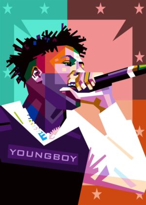 nba youngboy fan art poster